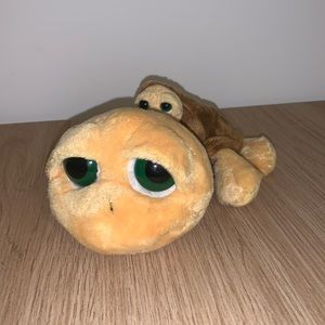 Russ berrie lil peepers, yellow turtle with baby (squish toy)